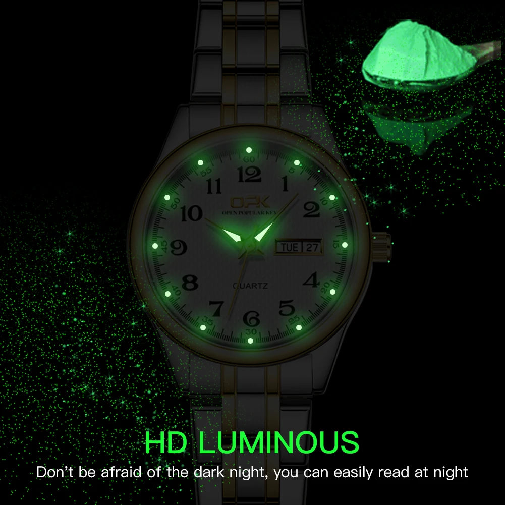 Elegant Women Quartz Watch - Waterproof Stainless Steel Luxury Ladies Timepiece