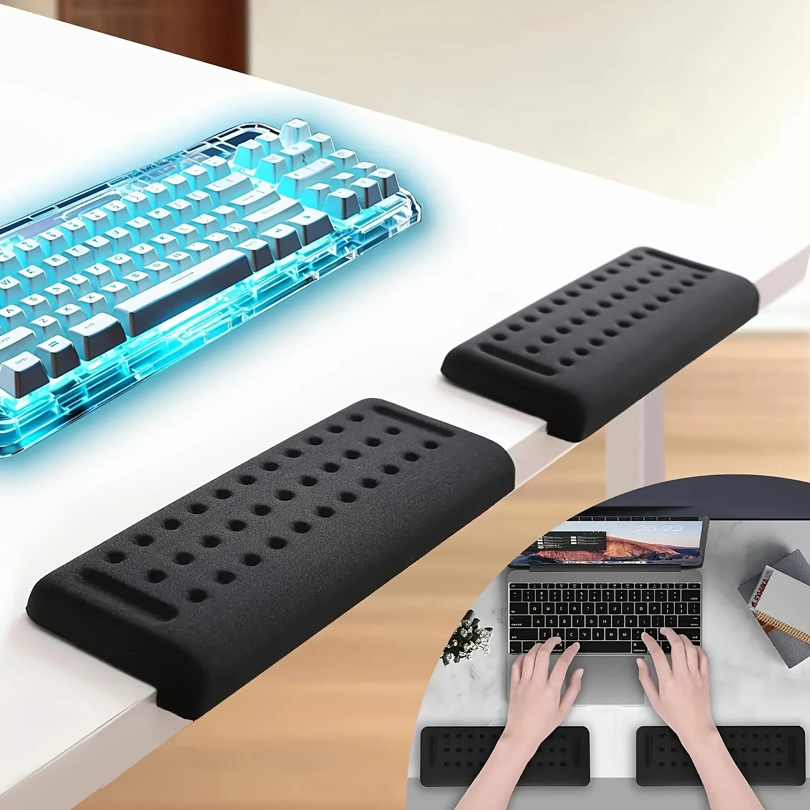 Premium Ergonomic Desk Pad - Non-Slip Wrist & Forearm Support