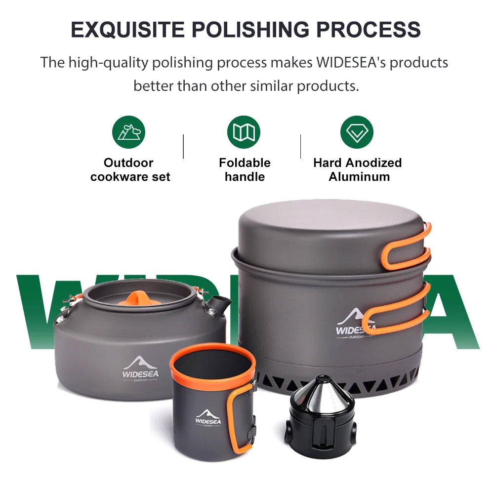 Premium Outdoor Camping Cookware Set - Portable & Durable