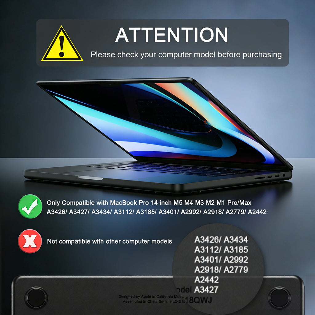 Premium Macbook Pro 14 Case - Protective Matte Finish