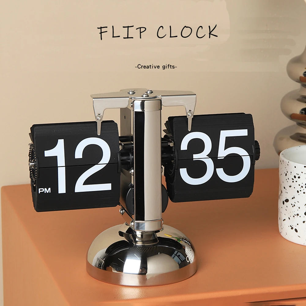 Elegant Automatic Flipping Clock - Modern Home Decor