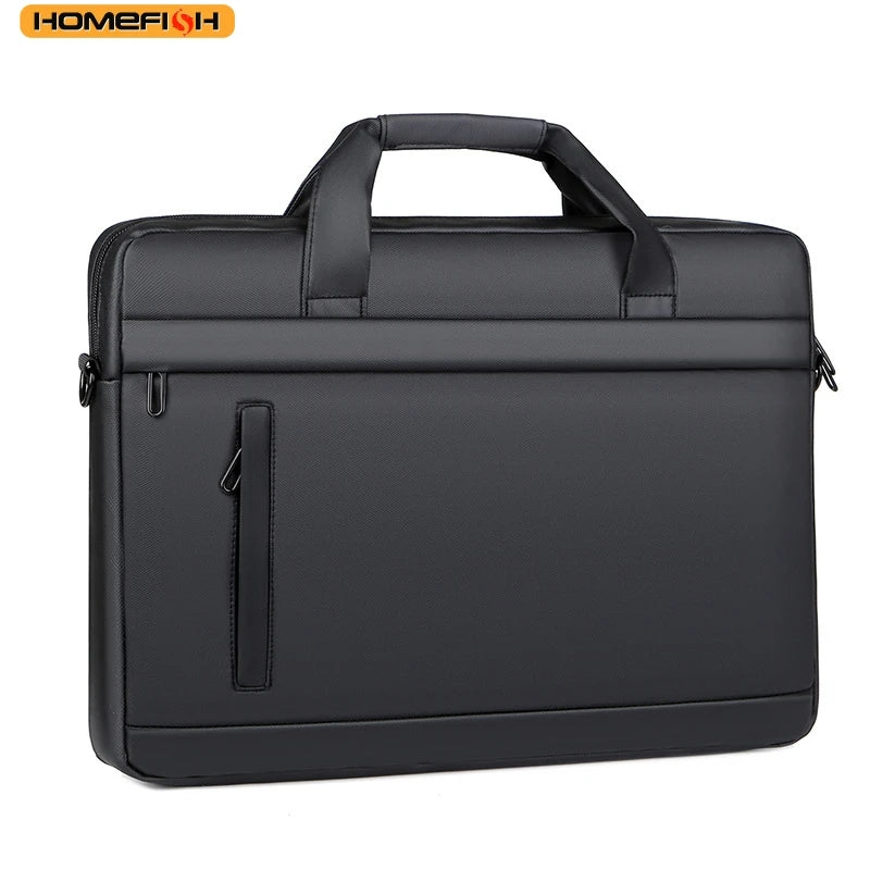 Premium 15-Inch Laptop Shoulder Bag - Waterproof Business Messenger