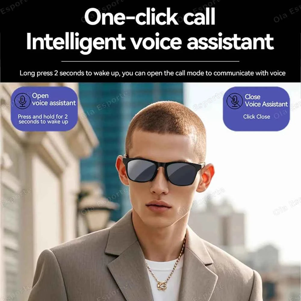 Smart Audio Glasses - Bluetooth Sunglasses & Voice Assistant