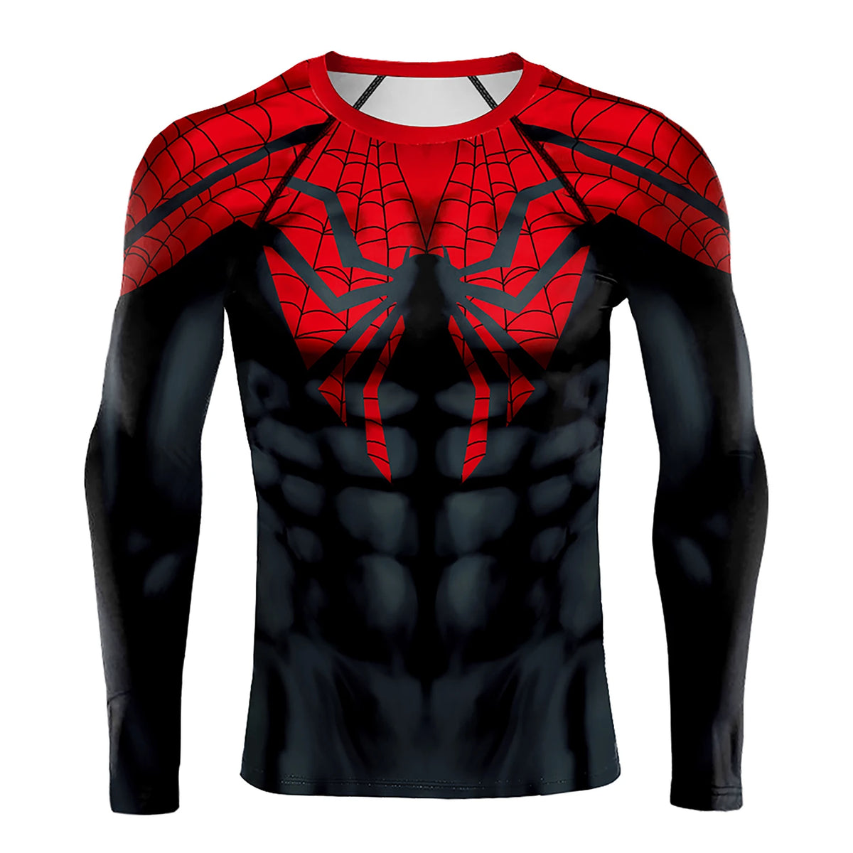 Spider Superhero Long Sleeve Compression Shirt - Premium Cosplay
