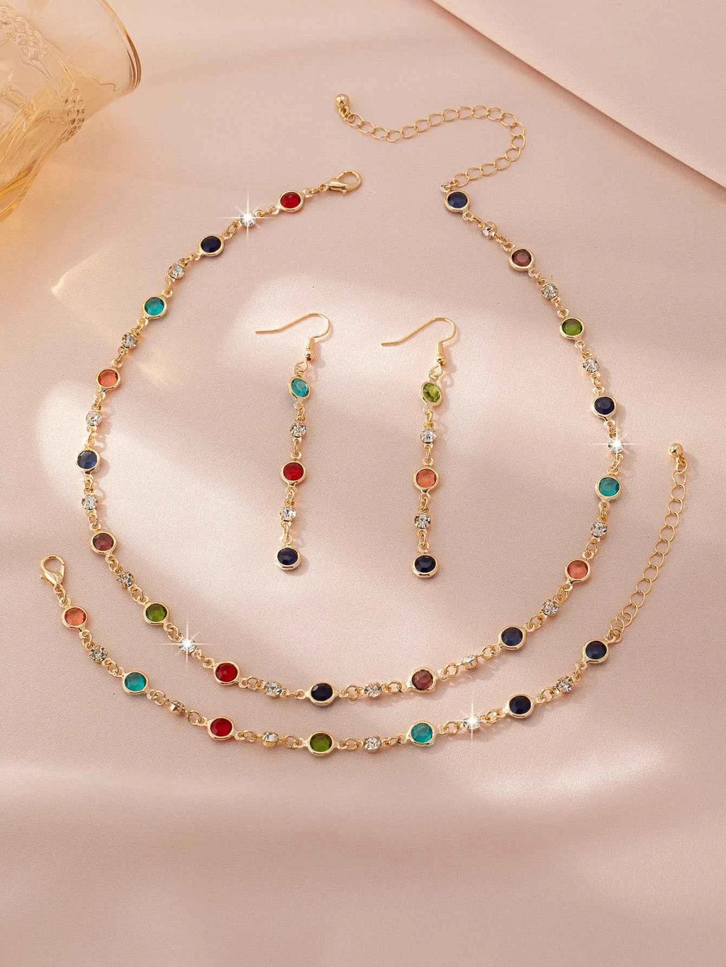 Elegant Luxury Jewelry Set - Necklace, Bracelet & Earrings
