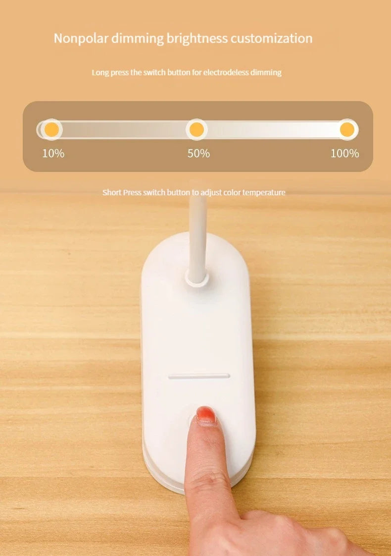 Premium LED Clip-On Desk Lamp - Eye-Care & Flexible