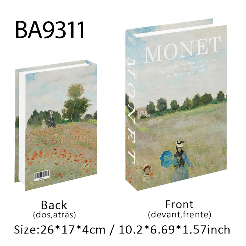 Elegant Luxury Decorative Books - Van Gogh Monet Picasso Series