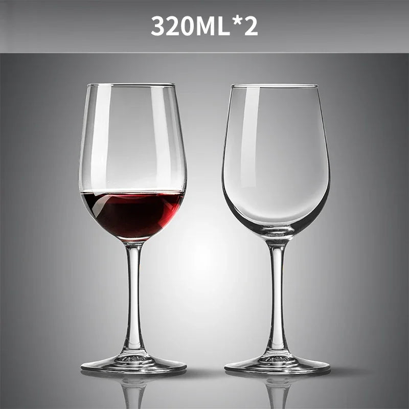 Elegant European Red Wine Glasses - Luxurious Decanter Set