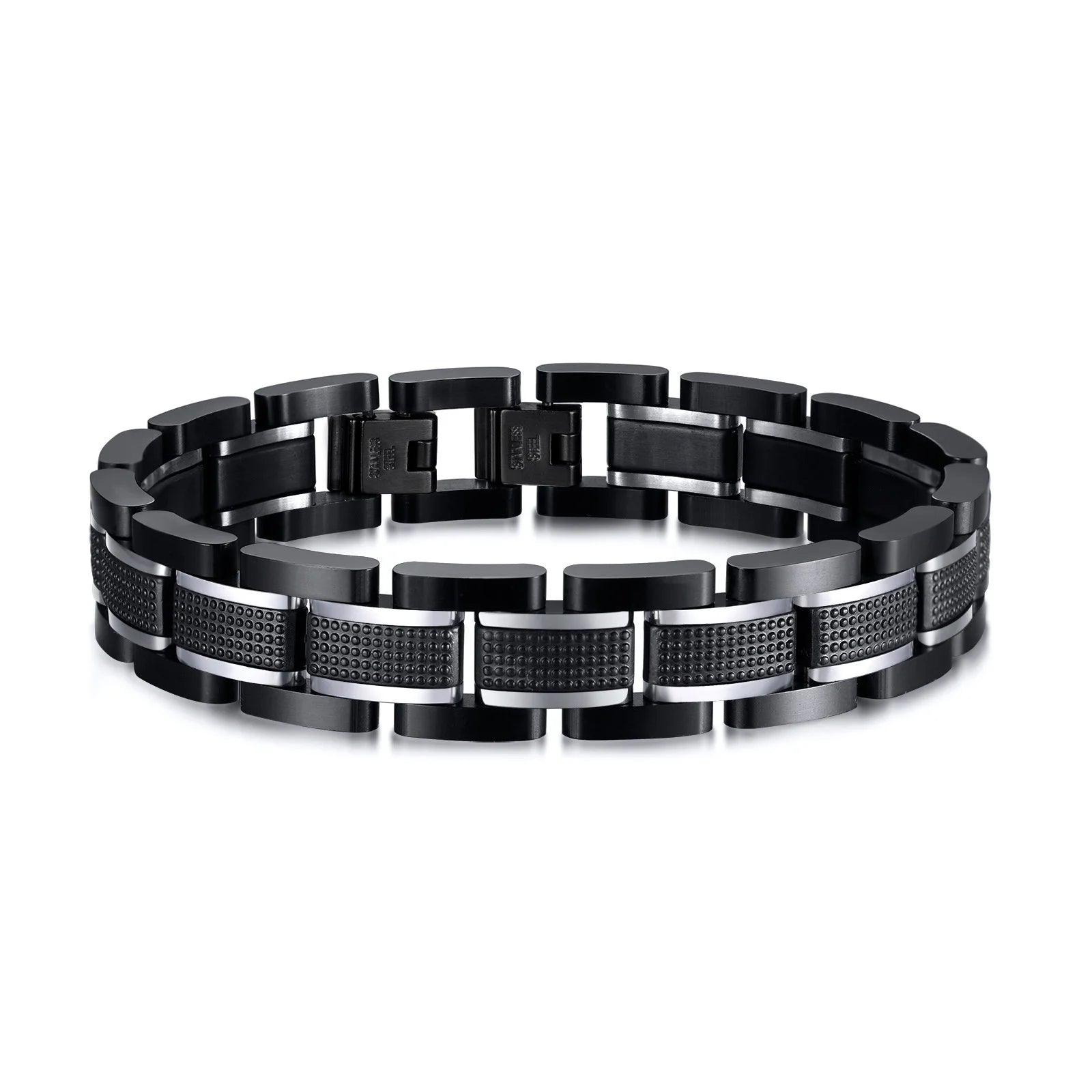 Premium Men's Chunky Stainless Steel Bracelet - 14.4MM Link