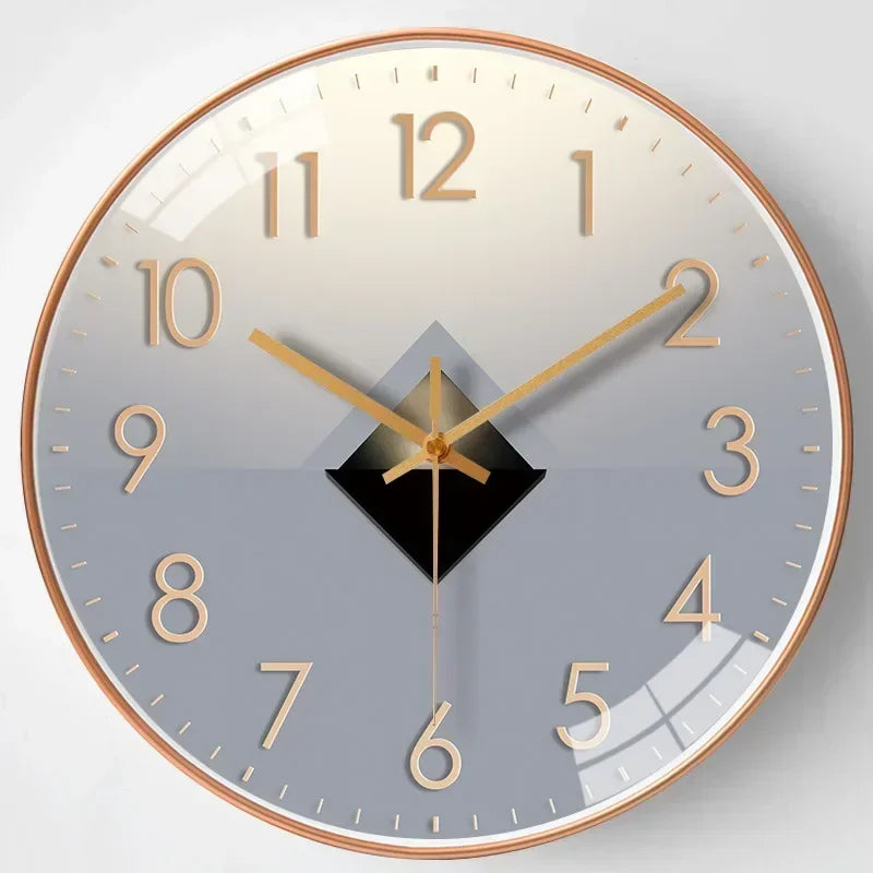 Elegant Silent Modern Wall Clock - Non-Ticking Design