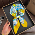 Luxury Silk Scarf - 70x70cm Square Shawl & Headband