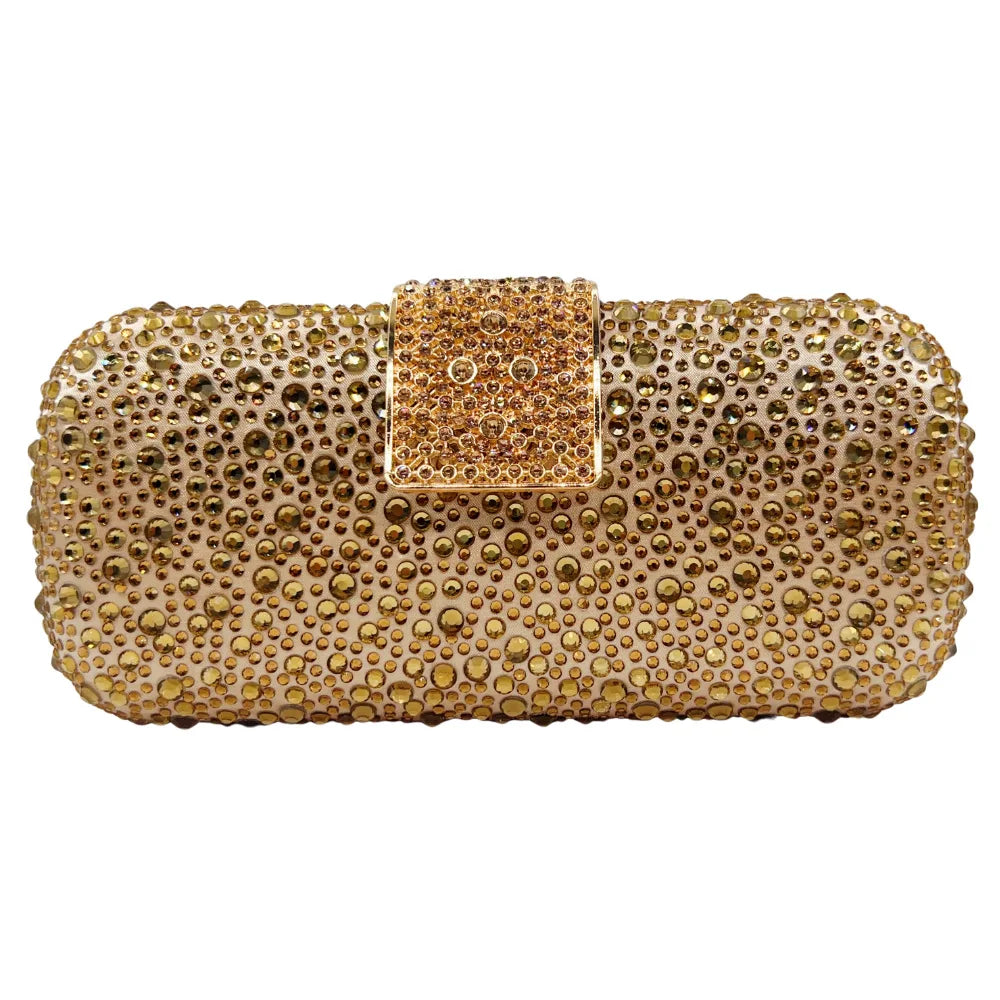 Elegant Crystal Evening Bag - Sparkling Diamond Clutch