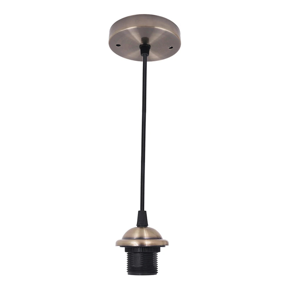 Elegant Vintage Lamp Base - E27 Socket Pendant Holder