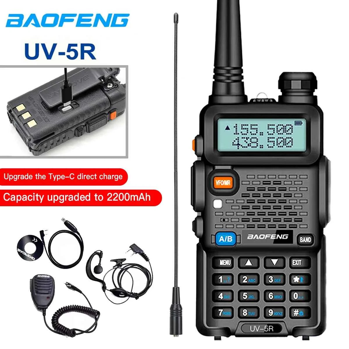 Professional Long Range Two Way Radio - Dual Band Handheld