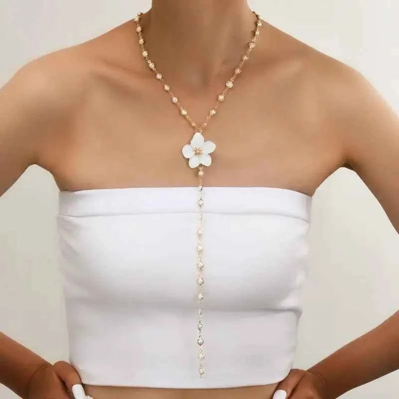 Exquisite Crystal Tassel Necklace - Shiny Rhinestone Choker