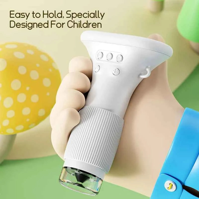 Premium Kids Handheld Microscope - 1000x Zoom & 2 Inch Screen