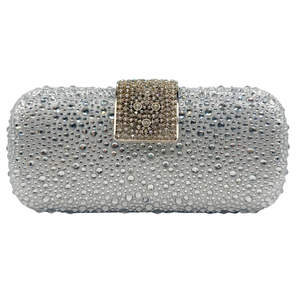 Elegant Crystal Evening Bag - Sparkling Diamond Clutch