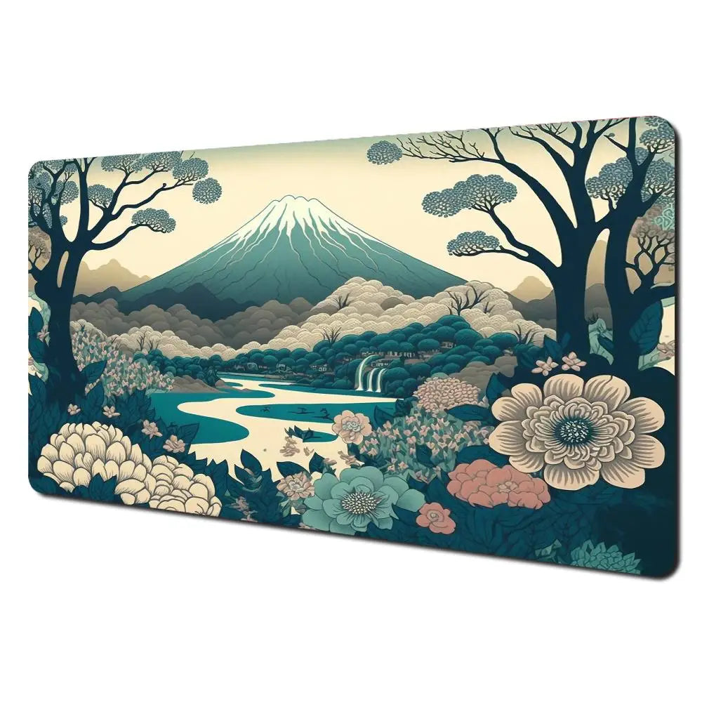 Premium Large Mouse Pad - Anti-Slip Art Landscape Desk Mat