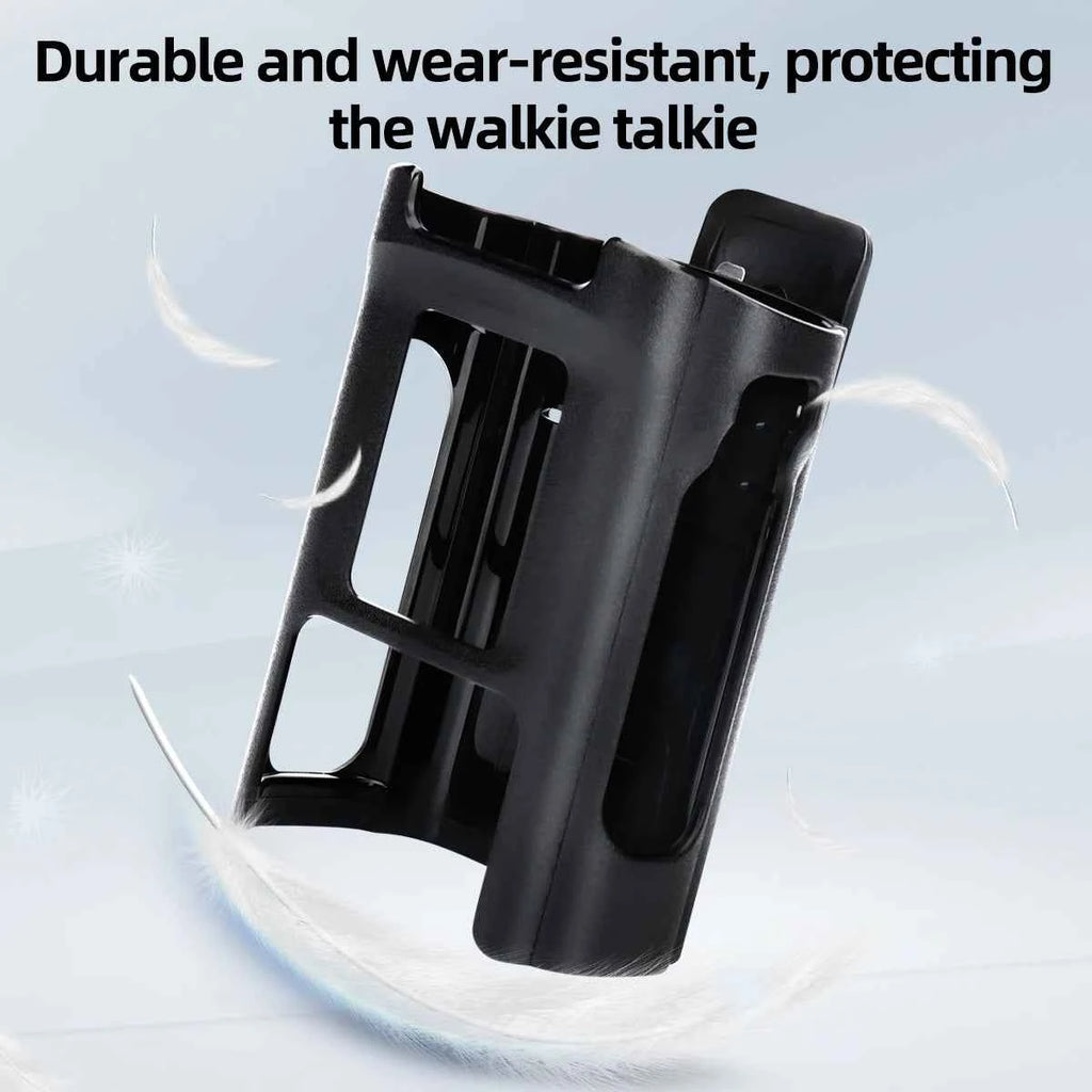 Professional Radio Holster & Belt Clip Set - Rugged Carry Case