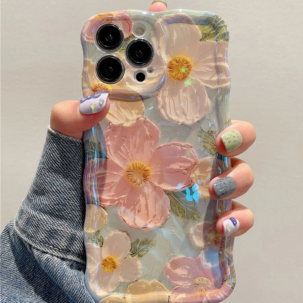Luxury Oil Painting Phone Case - Artistic Shockproof Cover
