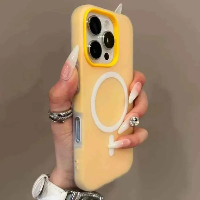 Luxury Candy Color Magnetic Phone Case - Wireless Bumper Cover