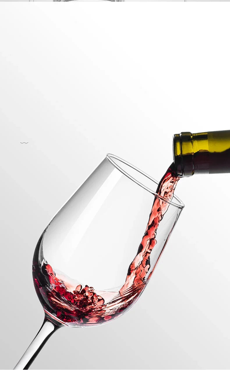 Elegant European Red Wine Glasses - Luxurious Decanter Set