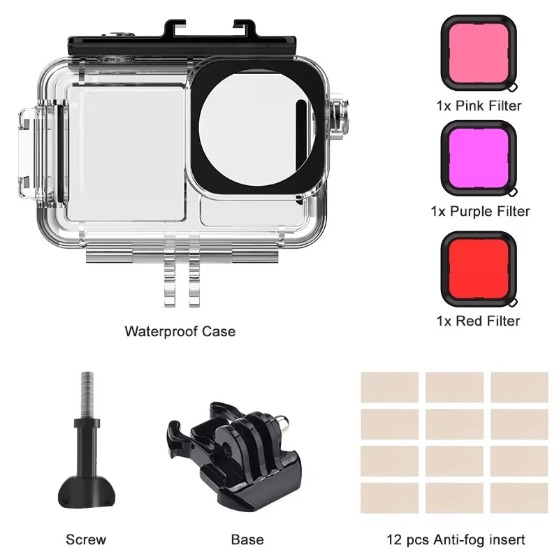 Professional Waterproof Case for DJI Osmo Action 5 4 3