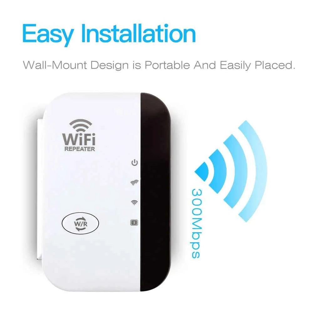 Premium Wireless WiFi Range Extender - 300Mbps Signal Booster