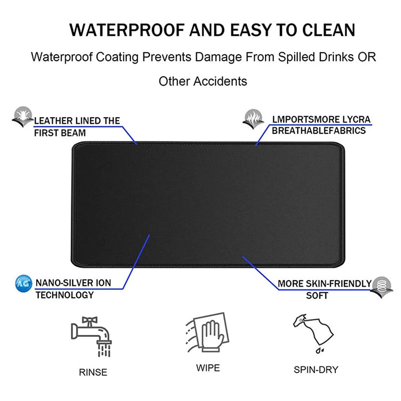 Premium XXL Gaming Desk Mat - Smooth Surface & Non-Slip Base