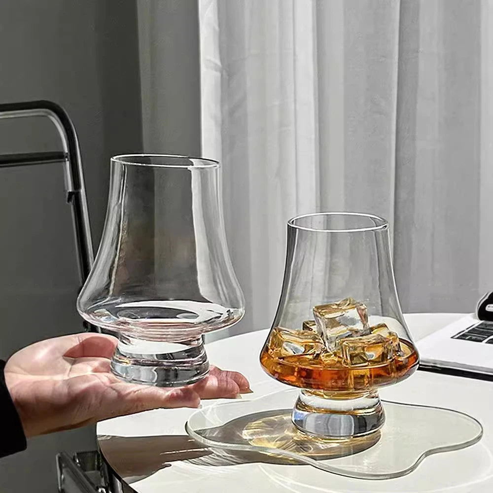 Elegant Whiskey Tasting Glasses - Lead-Free Crystal Set