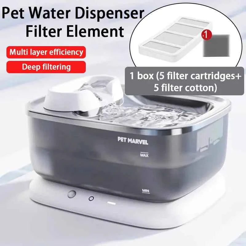 Pet water dispenser filter - professional micro-porous filter cotton for cat and dog watering accessories