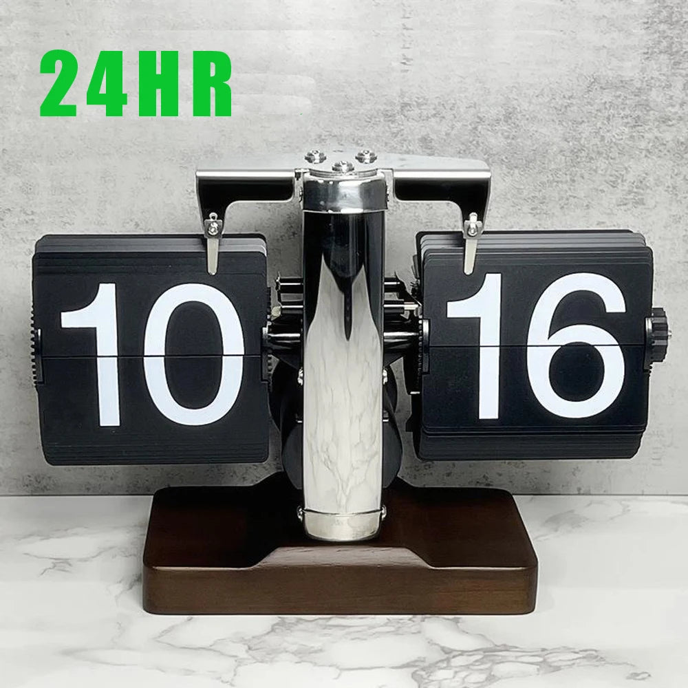 Elegant Automatic Flipping Clock - Modern Home Decor