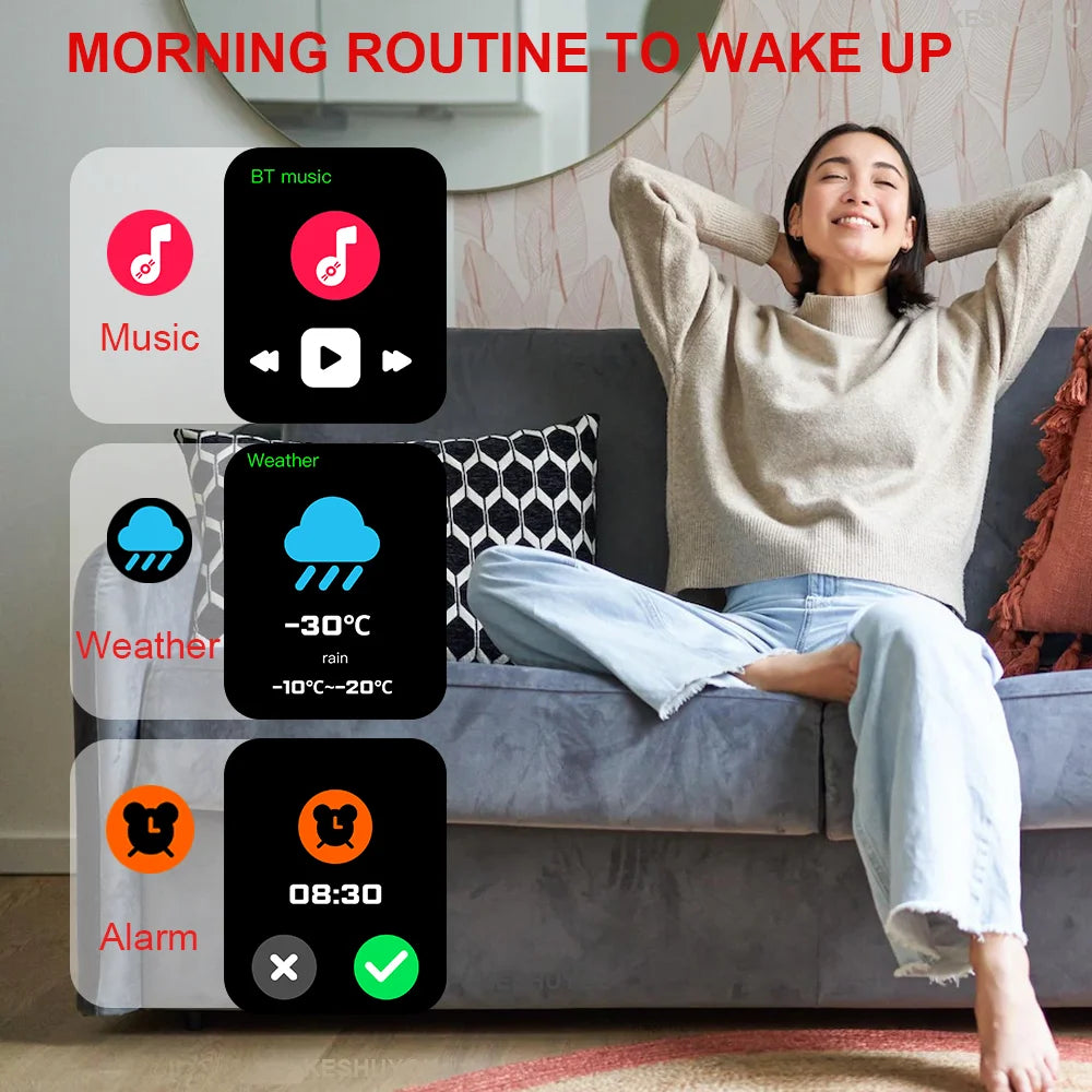 Smart Watch with 2.01 Inch HD Display & Bluetooth Calling