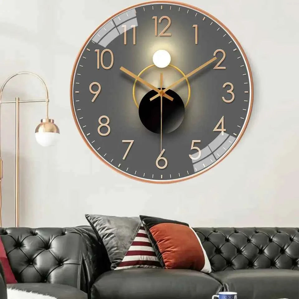 Elegant Silent Modern Wall Clock - Non-Ticking Design