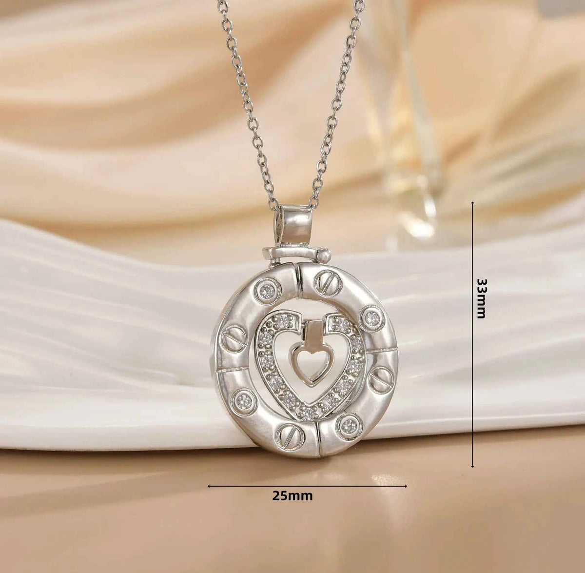 Steps of Heaven Luxury Detachable Titanium Necklace for Women