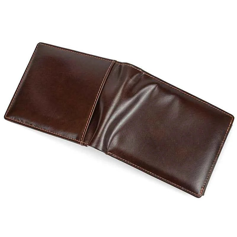 Cow Leather Men‘s Short Wallet Hasp Genuine Leather Unisex Women Zipper Coin Clutch Purse Cowhide Card Holder Trifold Man wallet