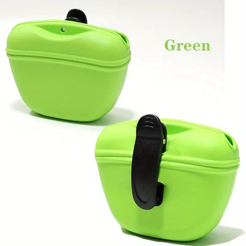 Premium Silicone Dog Treat Pouch - Portable Training Bag
