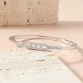 Elegant 18k Gold Plated Bangle - Copper Zircon Bracelet