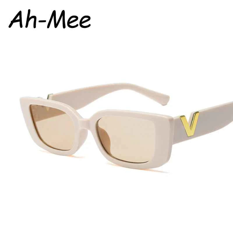 Luxury Vintage Rectangle Sunglasses - Classic Small Frame Eyewear
