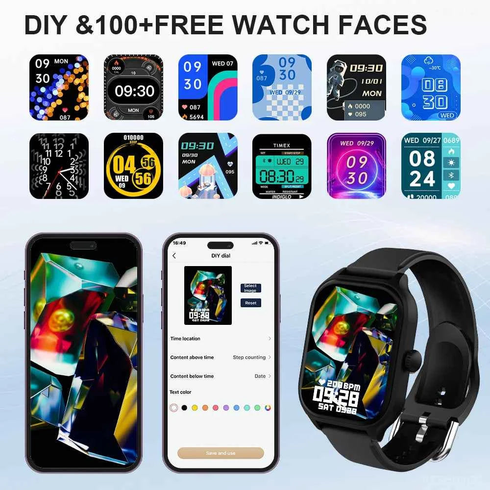 Smart Watch with 2.01 Inch HD Display & Bluetooth Calling