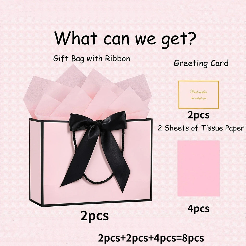 Elegant Gift Bags Set - Premium Hand-Held Shopping Bags