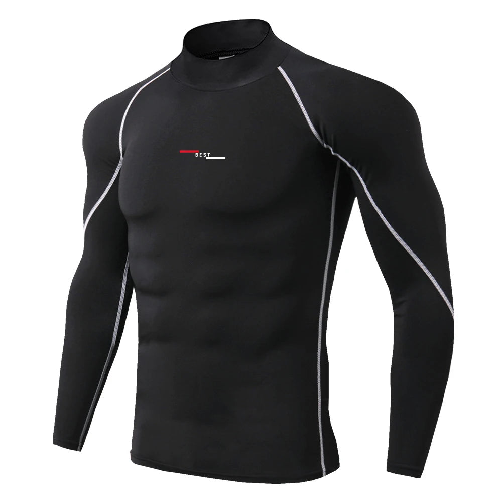 Premium Mens Compression Long Sleeve - Quick Dry Spider Print