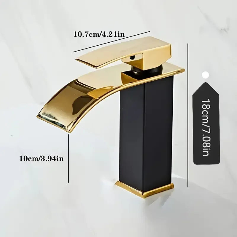 Elegant Waterfall Kitchen Faucet - Dual Control Stainless Steel