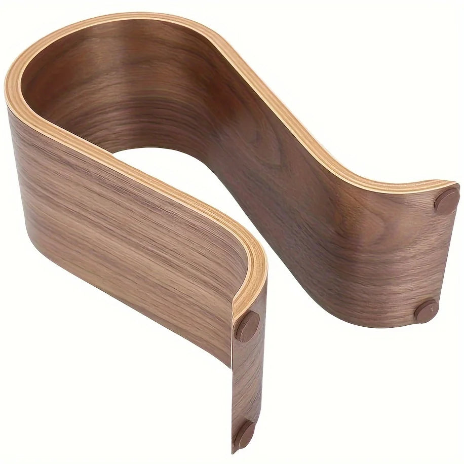 Premium Wooden Headphone Stand - U-Shaped Desktop Display