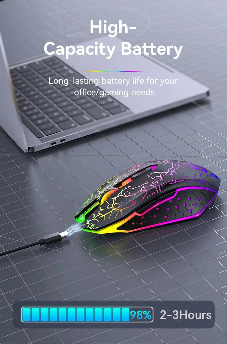 Premium Dual Mode Gaming Mouse - Bluetooth 5.2 & 2.4G Wireless