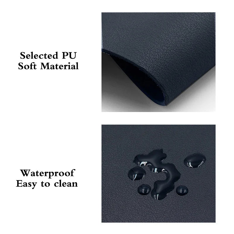 Premium Small Leather Mouse Pad - Non-Slip & Waterproof