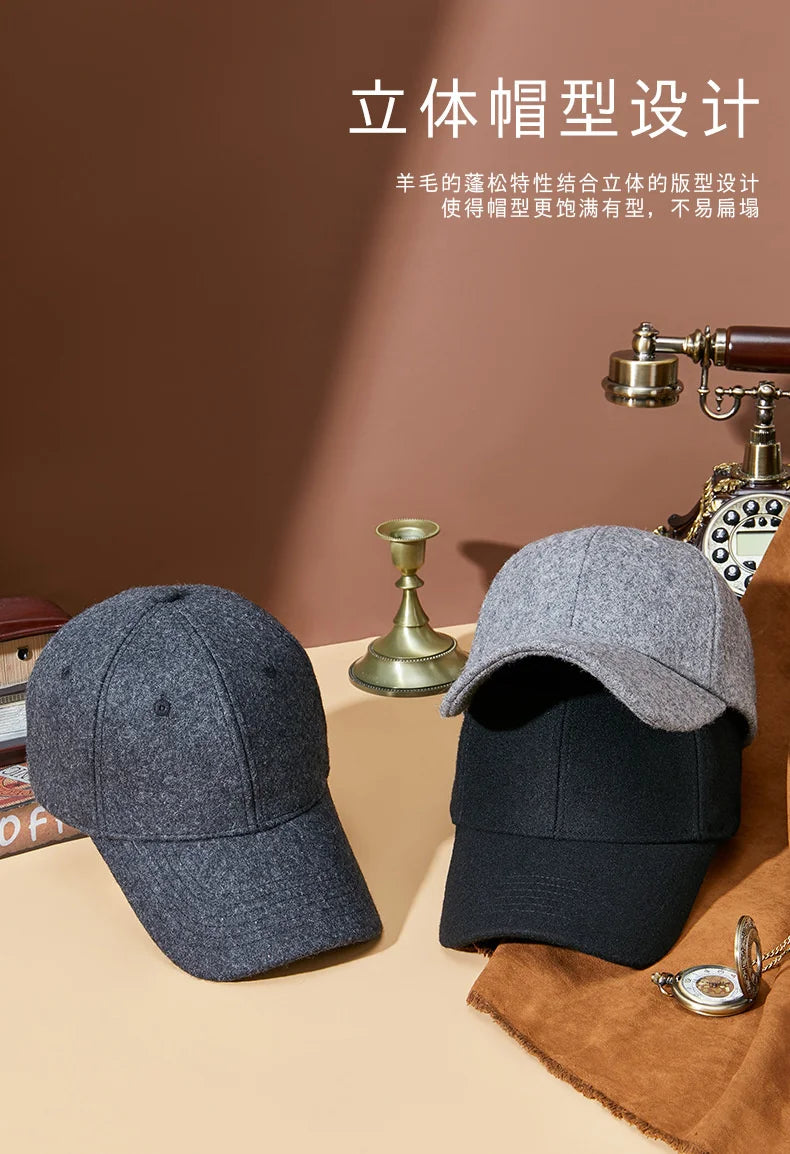 Premium Felt Dad Hat - Warm & Stylish