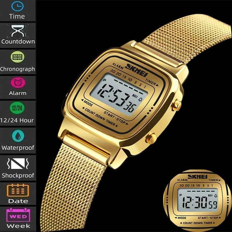 Elegant Women Bracelet Watch - Luxury Stainless Steel Wristwatch