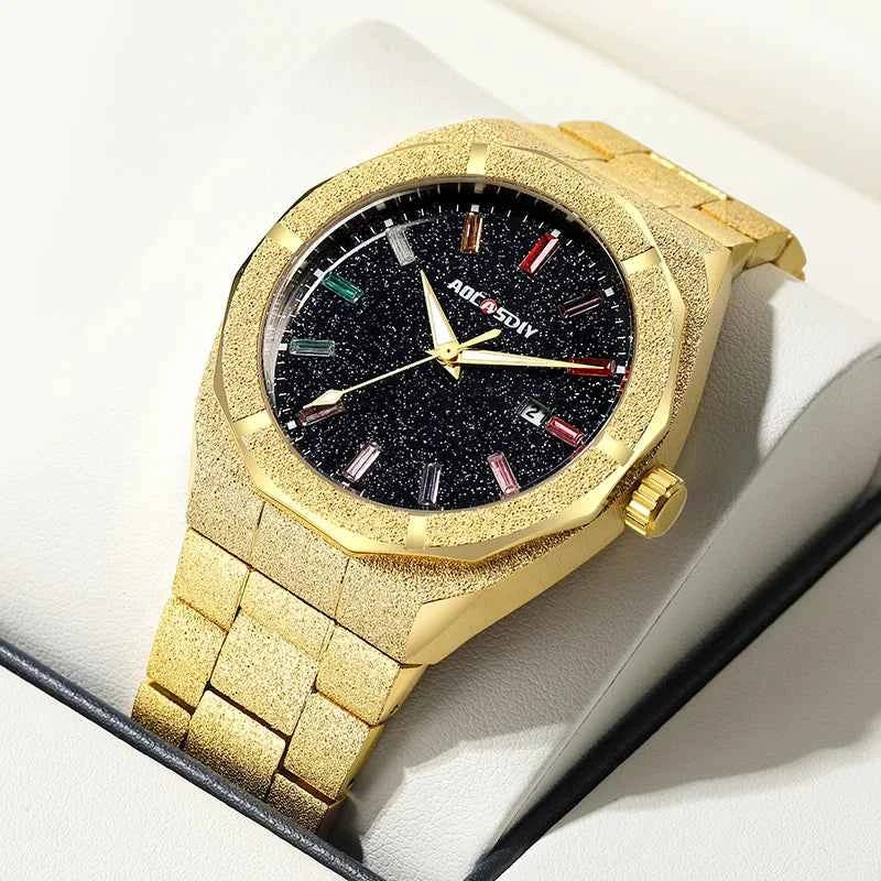 Elegant Men's Quartz Business Watch - Auto Date & Luminous