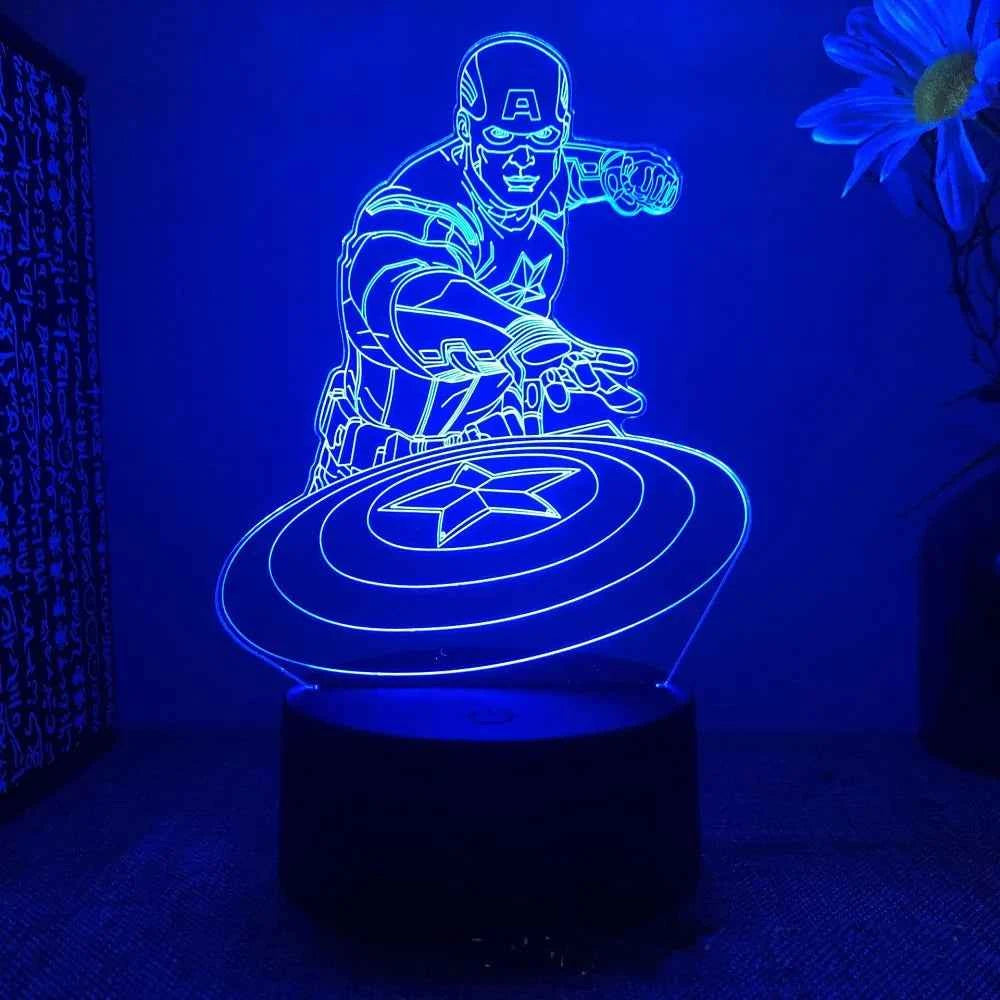 Marvel Iron Man 3D Acrylic Night Light - 16 Colors Remote
